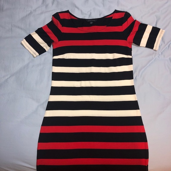 Tommy Hilfiger Dresses & Skirts - Tommy Hilfiger red, black, white striped dress size XXS